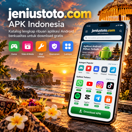 Ilustrasi informasi aplikasi jeniustoto